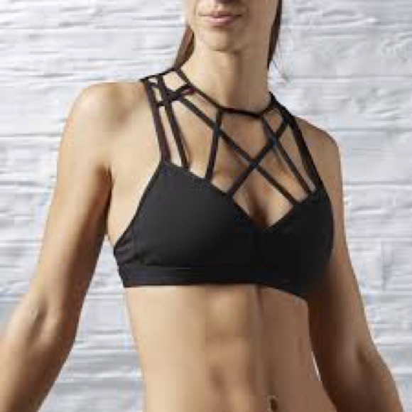 Reebok AI5467 Womens Dance Strappy Bra, S - Picture 2 of 14